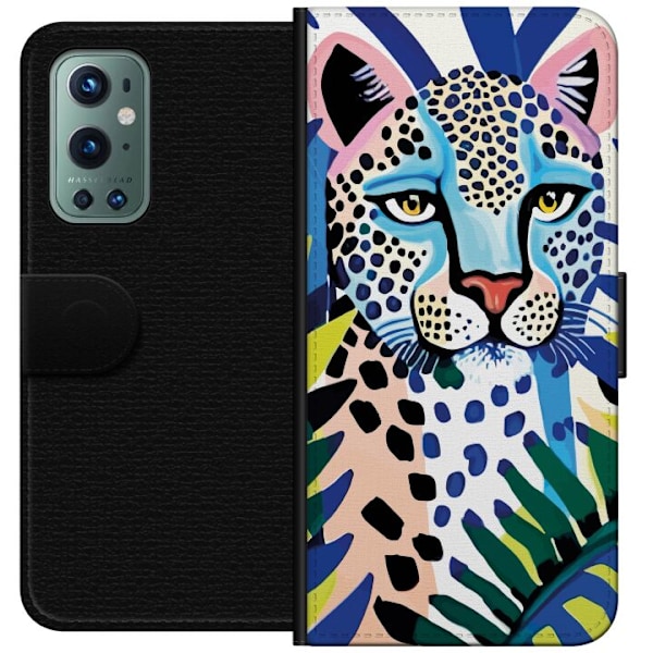 OnePlus 9 Pro Tegnebogsetui Livlig Leopard