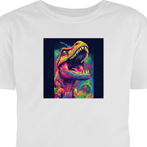 T-shirt til Voksen | Klassisk Voksen T-shirt Dino hvid S