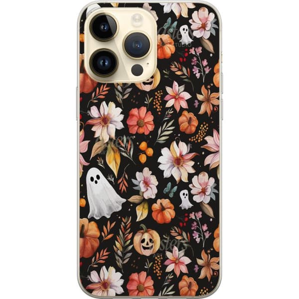 Kompatibel Mobilcover til Apple iPhone 15 Pro Max Halloween Mønster Græskar Spøgelse Maskerade