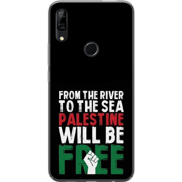 Huawei P Smart Z Läpinäkyvä kuori Vapauta Palestiina