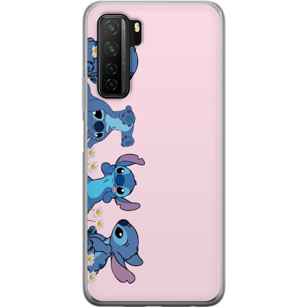 Huawei P40 lite 5G Gennemsigtig cover  Stitch Grin & Leg – P