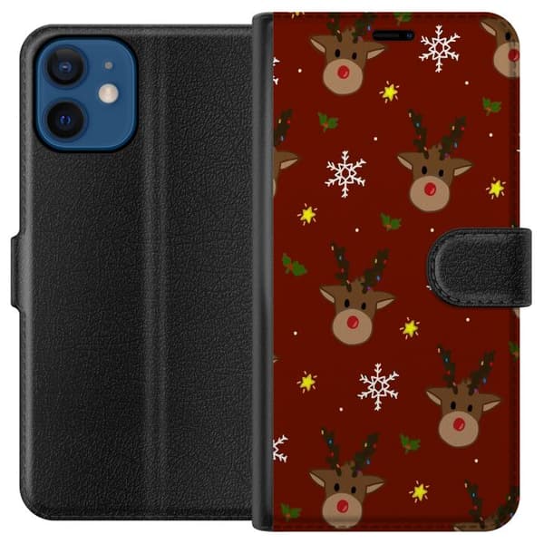 Kompatibelt Plånboksfodral till Apple iPhone 12 mini Christmas