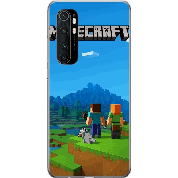 Xiaomi Mi Note 10 Lite Läpinäkyvä kuori Minecraft Key Art