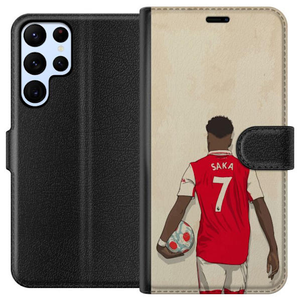 Samsung Galaxy S24 Ultra Tegnebogsetui Arsenal FC Fodbold Arsenal FC Motiv Spiller Premier League England Populær Sport Fodboldstjerne London