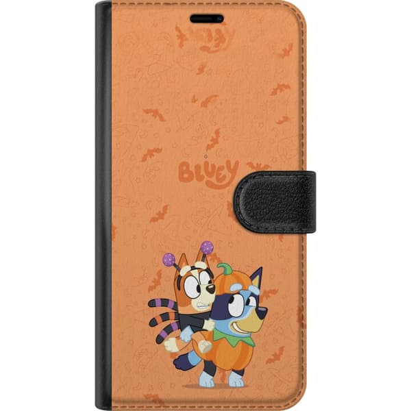 Kompatibelt Lommeboketui til Apple iPhone 16 Pro Max Tegnede hunder utkledd til Halloween med gresskar, flaggermus og heksehatter oransje
