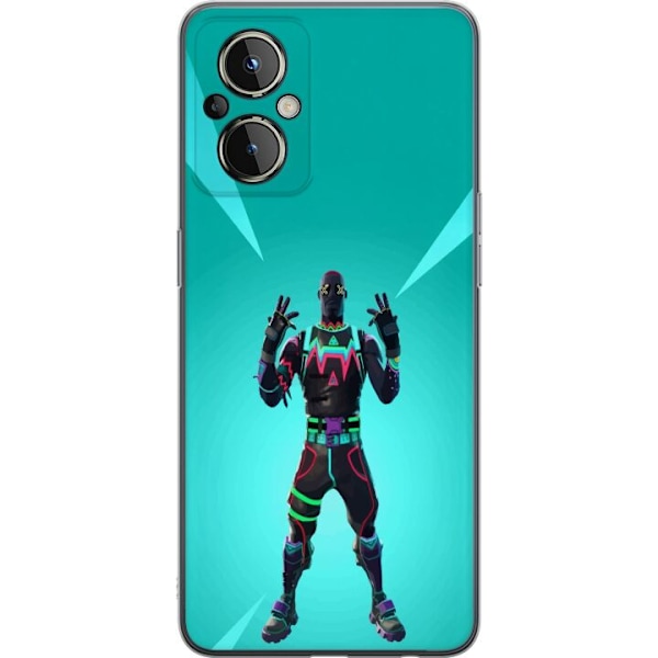 OnePlus Nord N20 5G Gennemsigtig cover sort ridder fortnite