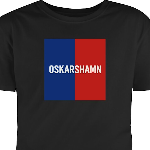 Barn-T-shirt | Bekväm T-shirt för Barn Oskarshamn – Hockey svart 3-4 År