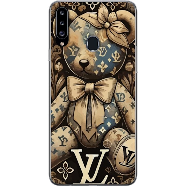 Samsung Galaxy A20s Genomskinligt Skal Teddy Vuitton