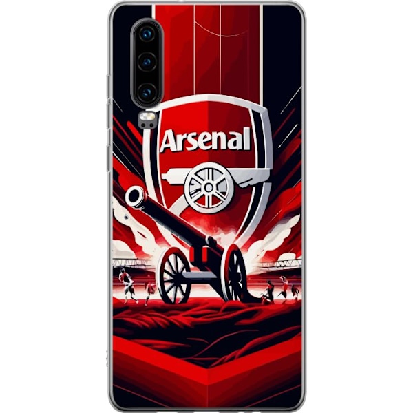 Huawei P30 Läpinäkyvä kuori Arsenal