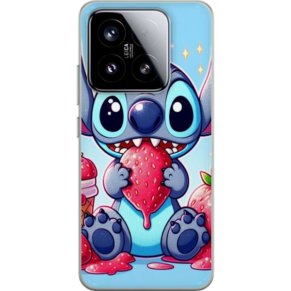 Xiaomi 15 Gennemsigtig cover Strawberry Stitch