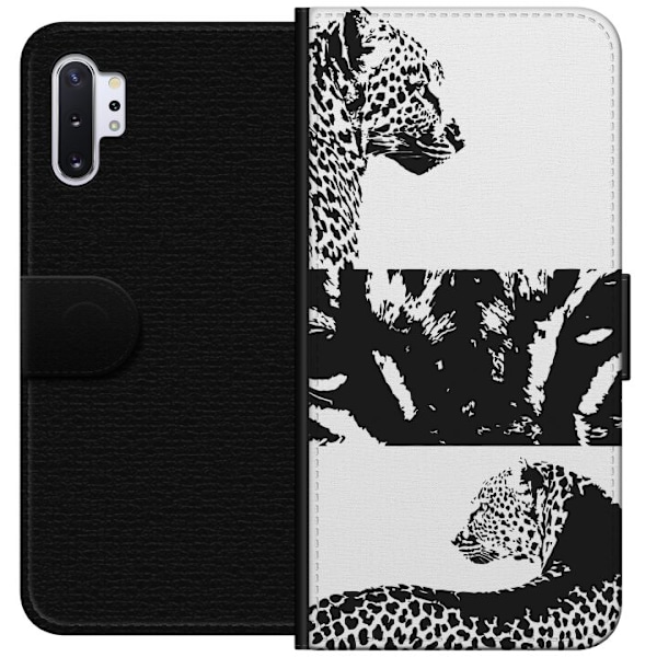 Samsung Galaxy Note10+ Tegnebogsetui Leopard Faces