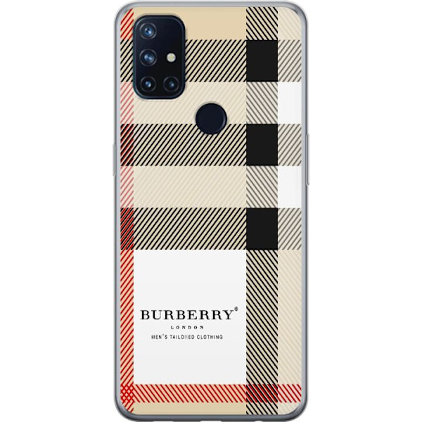 OnePlus Nord N10 5G Genomskinligt Skal Burberry