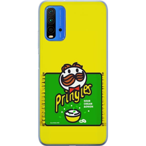 Kompatibelt Mobilskal till Xiaomi Redmi Note 9 4G Pringles gul