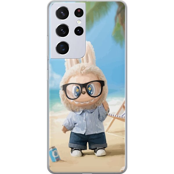 Samsung Galaxy S21 Ultra 5G Gennemsigtig cover Labubu Mørke D