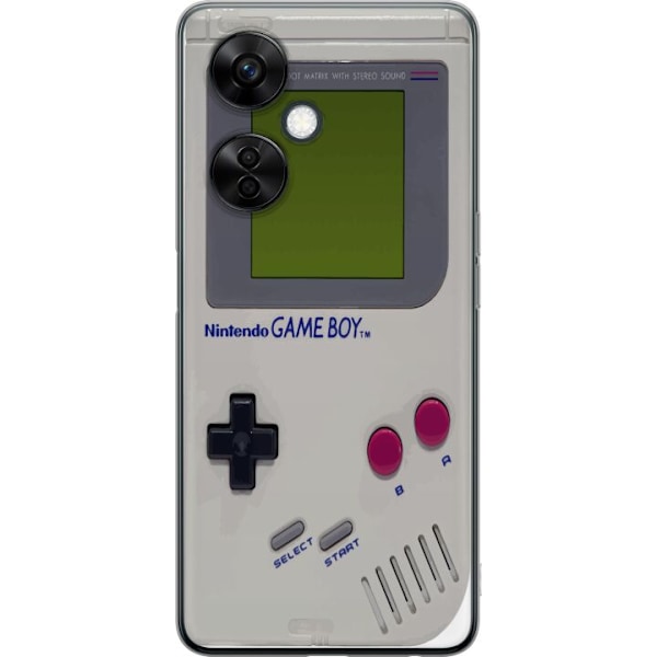 OnePlus Nord CE 3 Lite Genomskinligt Skal Game Boy