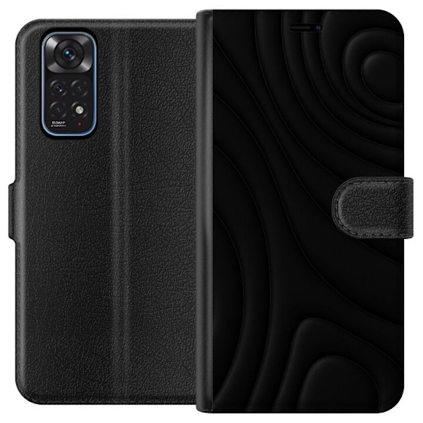 Xiaomi Redmi Note 11 Tegnebogsetui Sorte Bølger