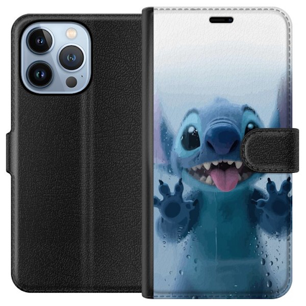 Apple iPhone 13 Pro Plånboksfodral Stitch Window View – Stitch vid ett fönster i söt stil
