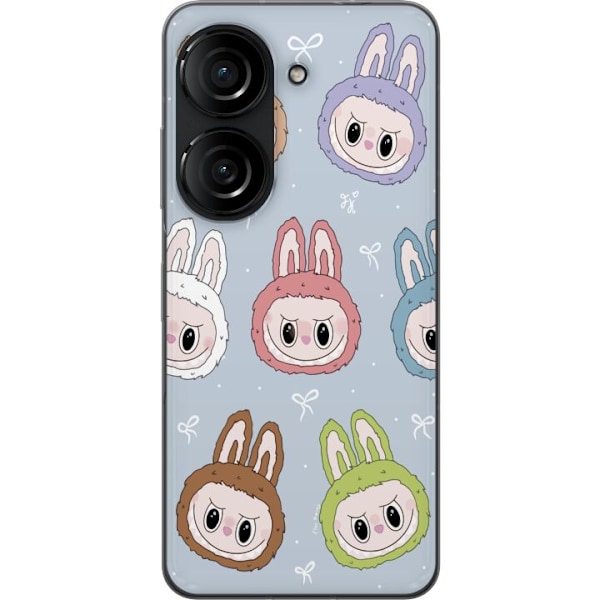 Asus Zenfone 10 Läpinäkyvä kuori Pastel Labubu