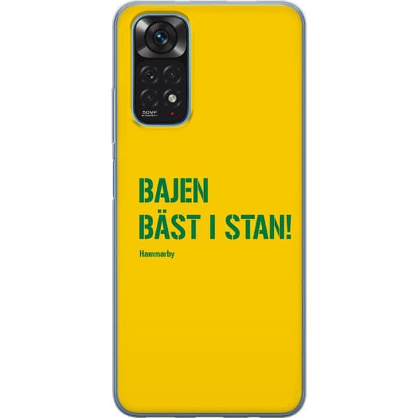 Kompatibelt Mobildeksel til Xiaomi Redmi Note 11 Gul grön sporttext gul