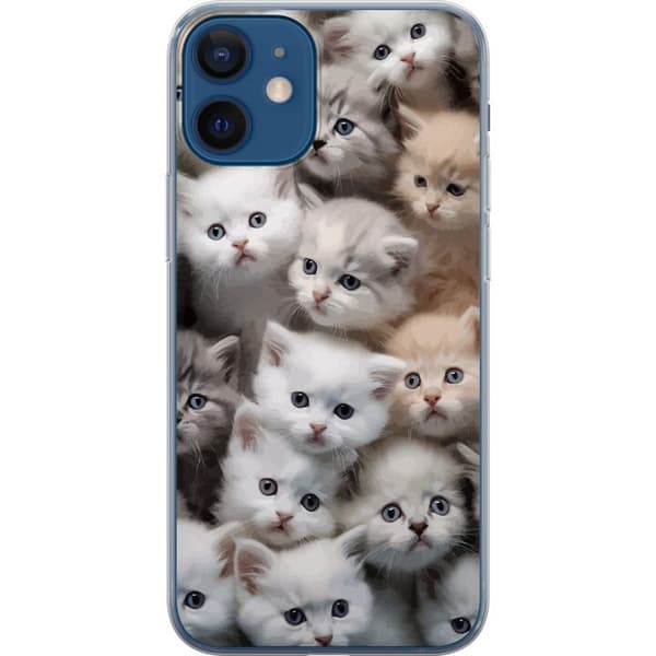 Kompatibelt Mobilskal till Apple iPhone 12 mini Katter