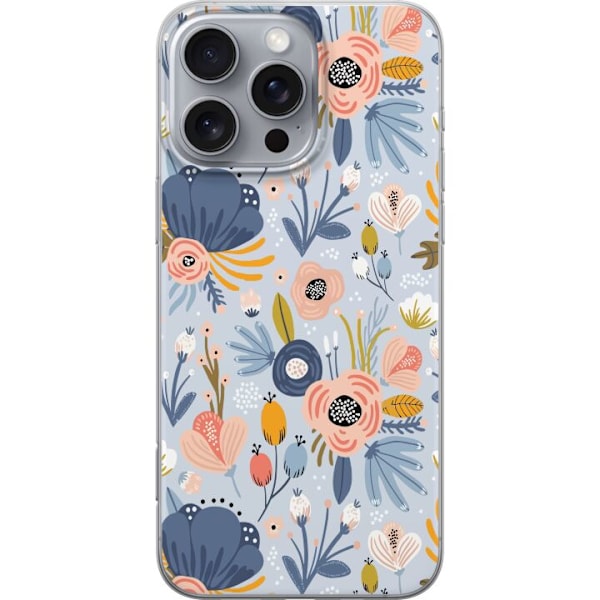 Apple iPhone 16 Pro Max Gennemsigtig cover Blomster