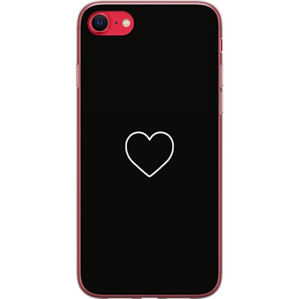 Apple iPhone 8 Läpinäkyvä kuori Sydän
