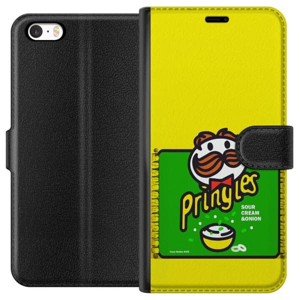 Kompatibel Tegnebogsetui til Apple iPhone 5 Pringles gul