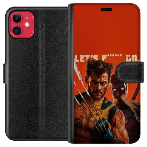 Yhteensopiva Lompakkokotelo Apple iPhone 11 Deadpool & Wolverine