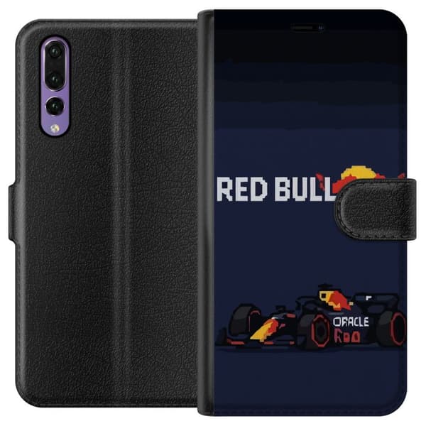 Kompatibel Tegnebogsetui til Huawei P20 Pro Pixelracer i retrostil sort