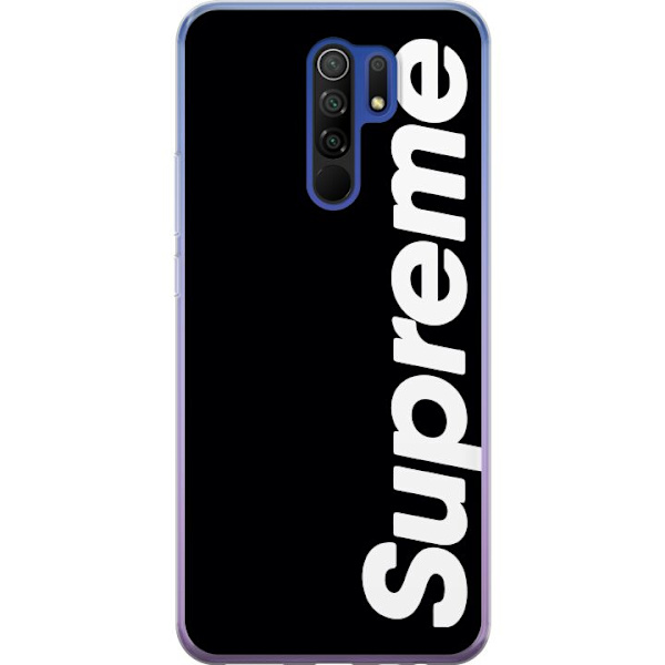 Xiaomi Redmi 9 Läpinäkyvä kuori Supreme Musta Valkoinen Streetwear Suunnittelu Klassinen Muoti-ikoni Trendi Urbani Tyyli Graafinen Motiivi Suosittu
