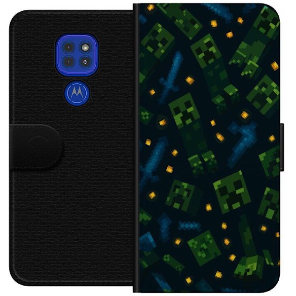 Motorola Moto G9 Play Tegnebogsetui Minecraft Dungeons Mob