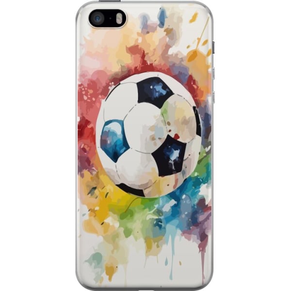 Apple iPhone SE (2016) Gennemsigtig cover Fodbold