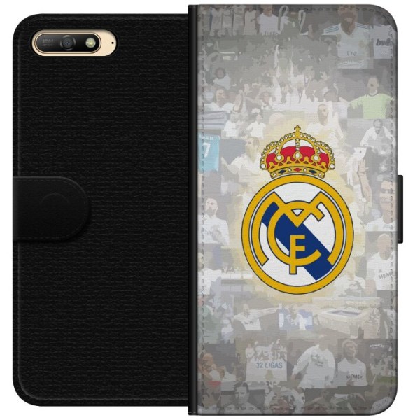 Huawei Y6 (2018) Tegnebogsetui Real Madrid