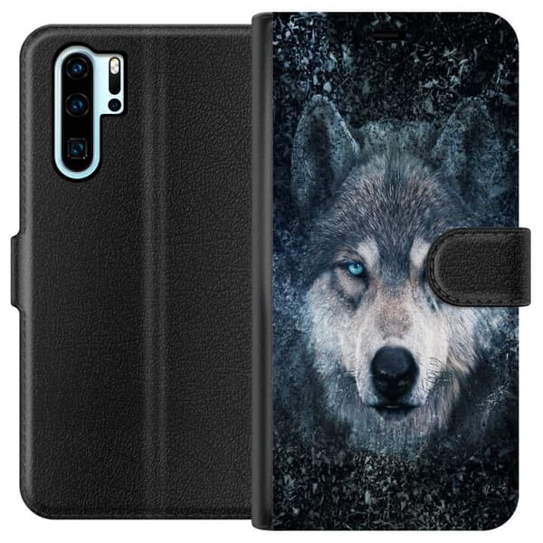 Kompatibelt Lommeboketui til Huawei P30 Pro Ulver