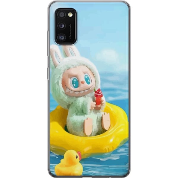 Samsung Galaxy A41 Genomskinligt Skal Labubu Macaron Series