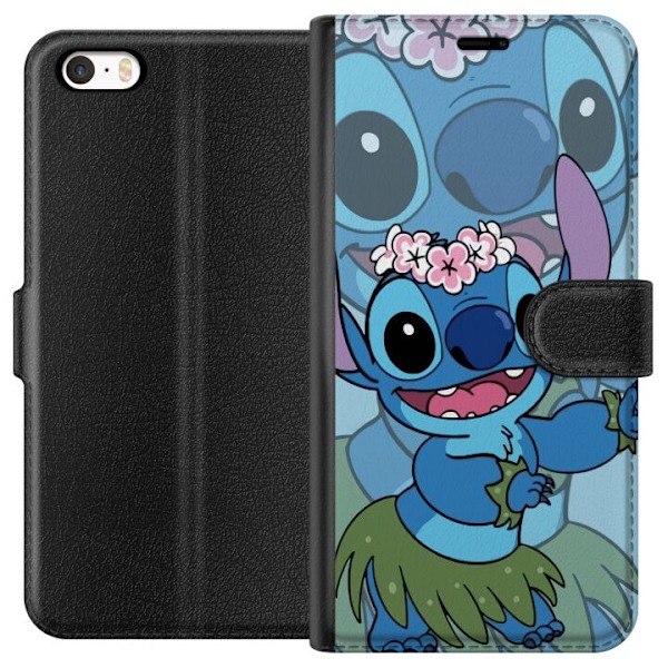 Apple iPhone 5 Lompakkokotelo Stitch tähtien alla - Taianomainen Anime-tyyli