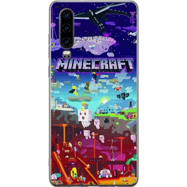 Huawei P30 Gennemsigtig cover Minecraft
