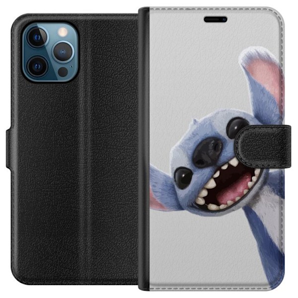 Apple iPhone 12 Pro Plånboksfodral Stitch i Fart – Kawaii Design för Fans & Barn