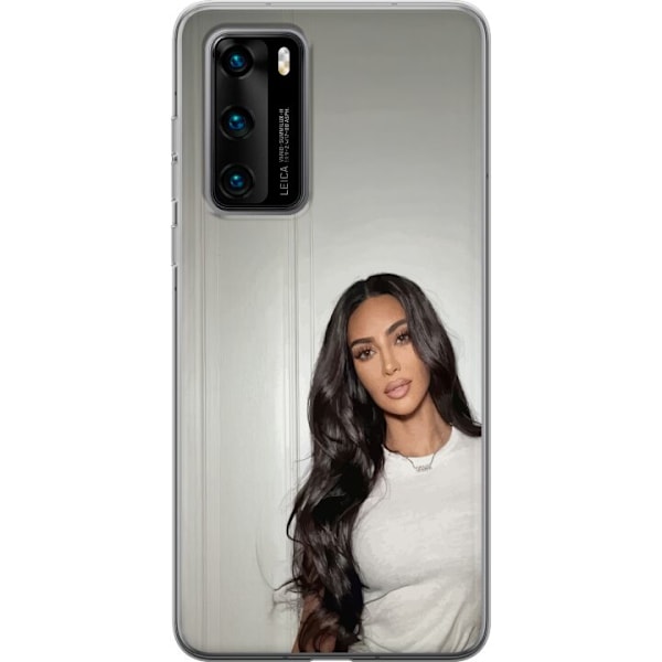 Huawei P40 Genomskinligt Skal Kim Kardashian – Iconic Style Collection