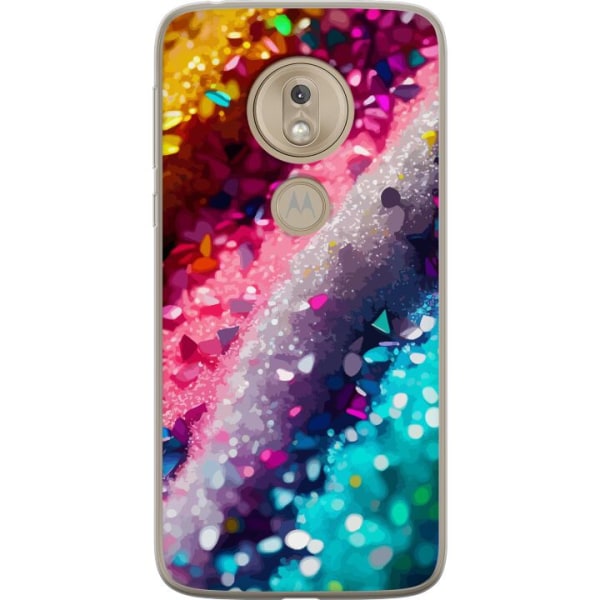 Motorola Moto G7 Play Gennemsigtig cover Glitter