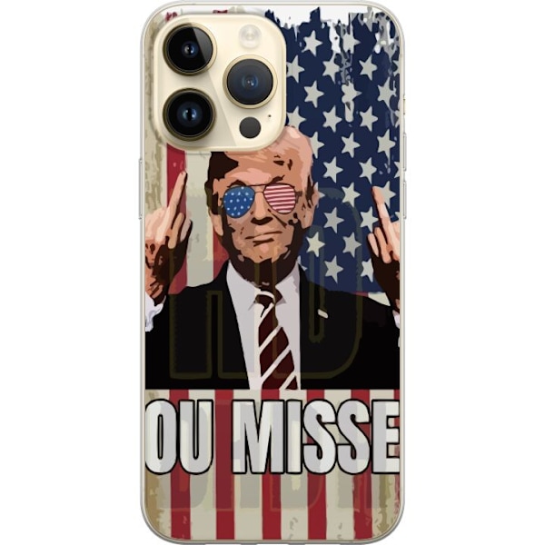 Apple iPhone 14 Pro Max Gennemsigtig cover Trump