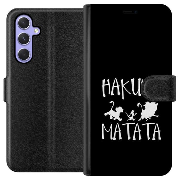 Kompatibel Tegnebogsetui til Samsung Galaxy A54 Hakuna Matata