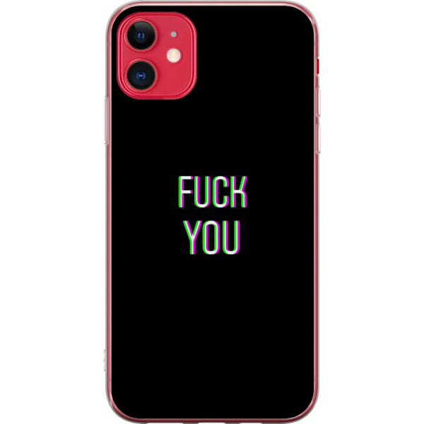 Apple iPhone 11 Läpinäkyvä kuori Helvetti teille