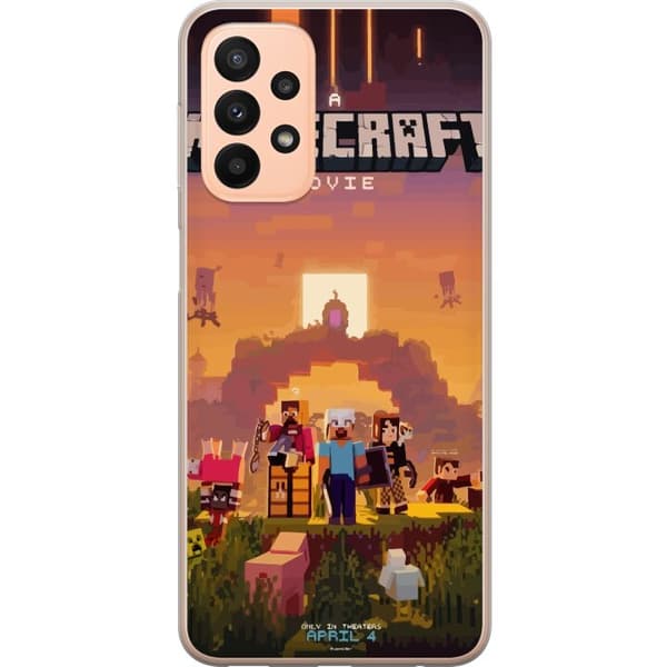Kompatibelt Mobildeksel til Samsung Galaxy A23 Minecraft Pixelspill Byggeblokker