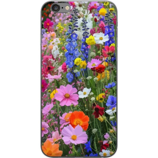 Apple iPhone 6s Plus Läpinäkyvä kuori Kukkakuvioinen mobiilikuori kesäisellä niityllä ja luontomaisemalla