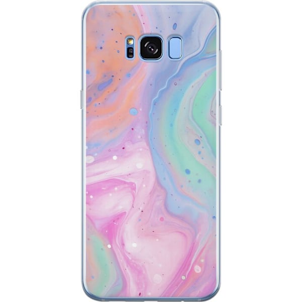 Samsung Galaxy S8+ Genomskinligt Skal Pastellmarmor