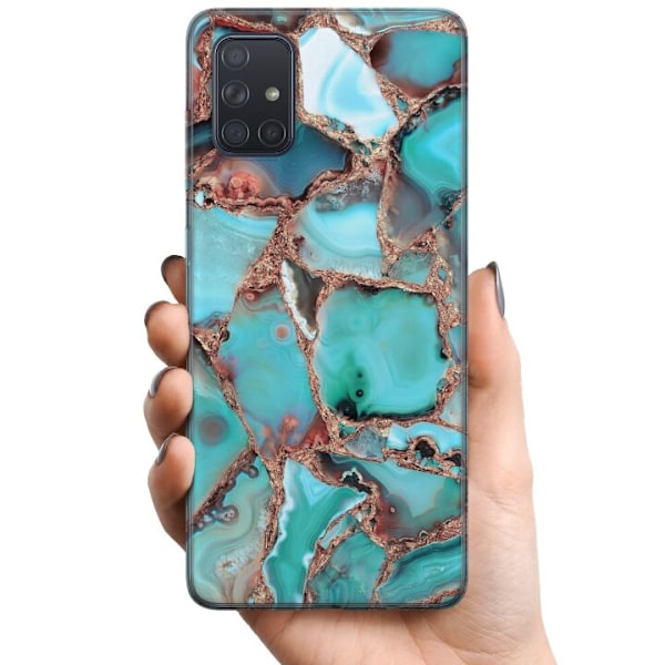 Samsung Galaxy A71 TPU Mobilskal Santorini
