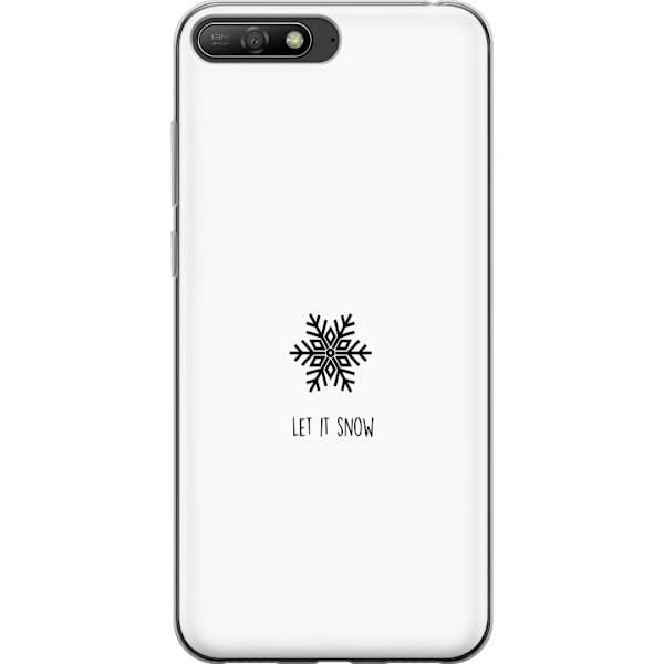 Huawei Y6 (2018) Gjennomsiktig deksel La det snø