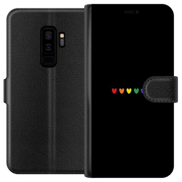 Kompatibel Tegnebogsetui til Samsung Galaxy S9+ Stolt Hjerter