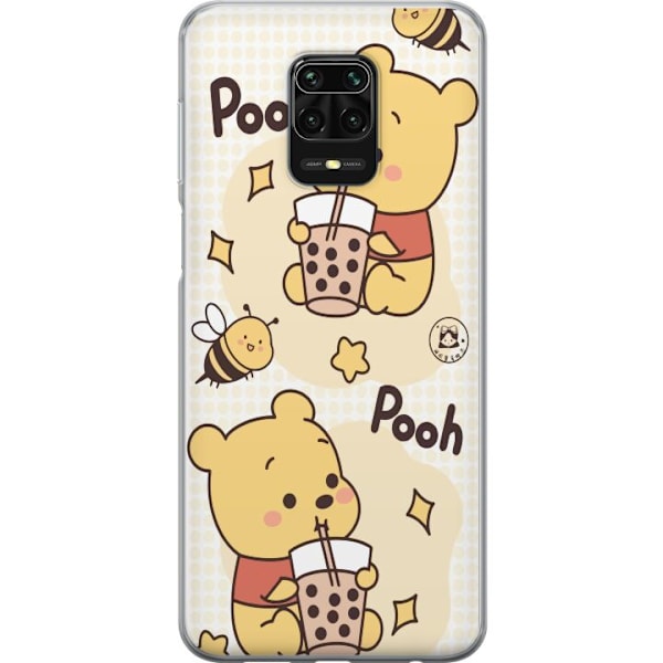 Xiaomi Redmi Note 9S Läpinäkyvä kuori Nalle Pooh - klassinen karhumotiivi uudessa tulkinnassa